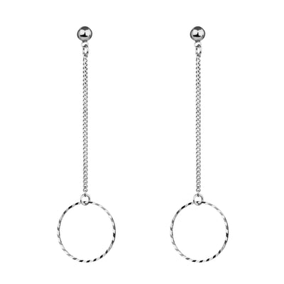Eternity Long Drop Earrings | Tesori Bellini | Womens Jewellery Melbourne