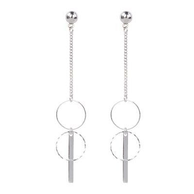 Intercepted Eternity Long Drop Earrings | Tesori Bellini | Womens Jewellery Melbourne