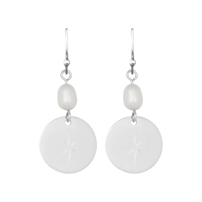 North Star Pearl Drop 1.6 Earring | Tesori Bellini | Womens Jewellery Melbourne