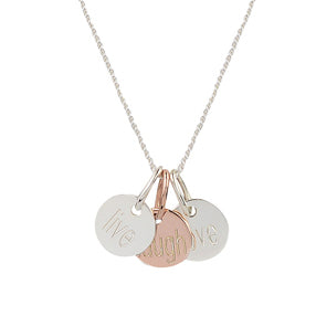 Live Laugh Love 0.8 Necklace | Tesori Bellini | Womens Jewellery Melbourne