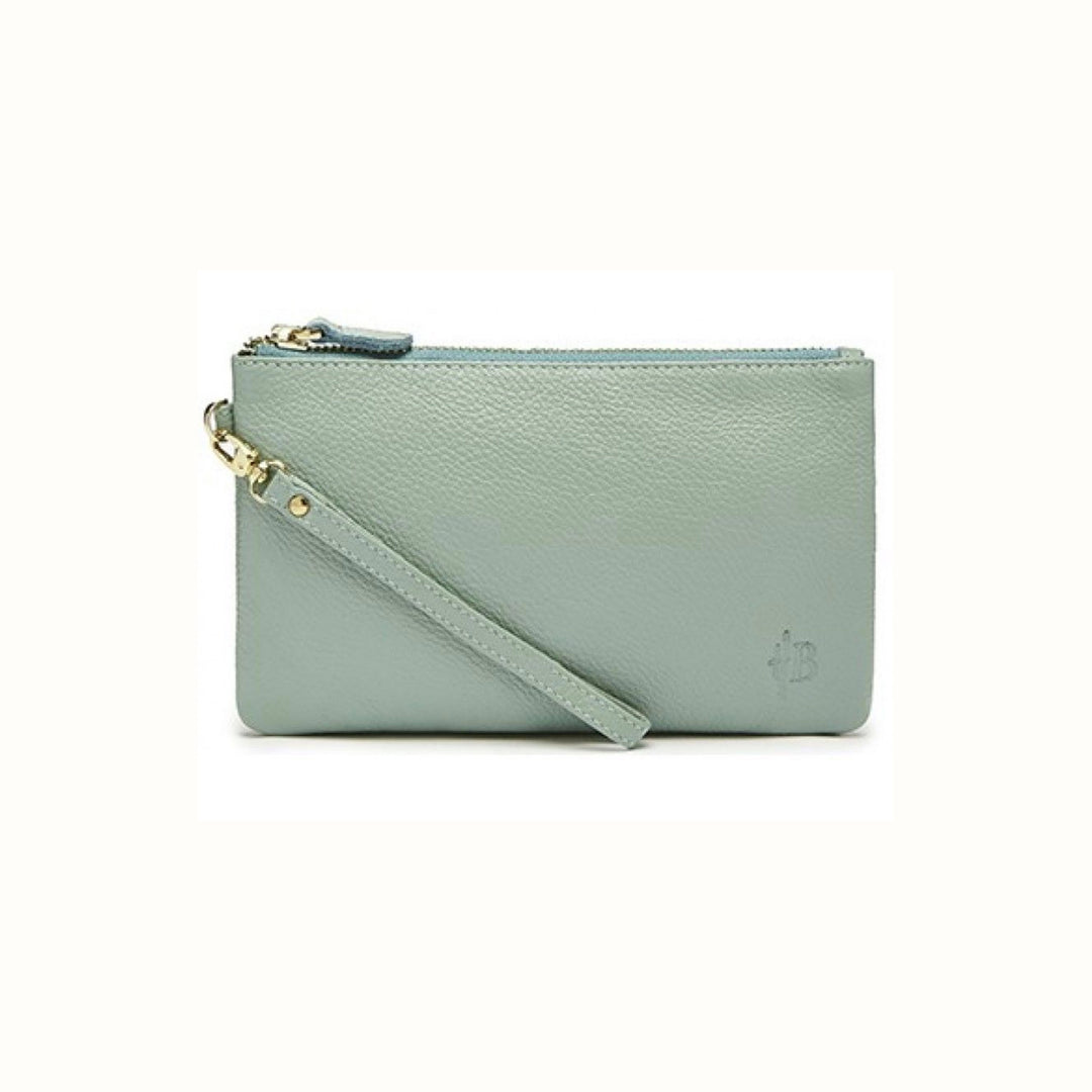 Powder blue clutch sale