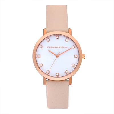 Bondi Luxe 35mm Watch by Christian Paul - Rose Gold / Peach | Tesori Bellini | Womens Jewellery Melbourne