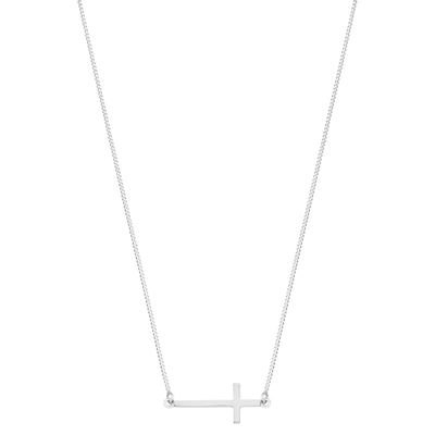 Like A Prayer, (horizontal cross) Necklace | Tesori Bellini | Womens Jewellery Melbourne